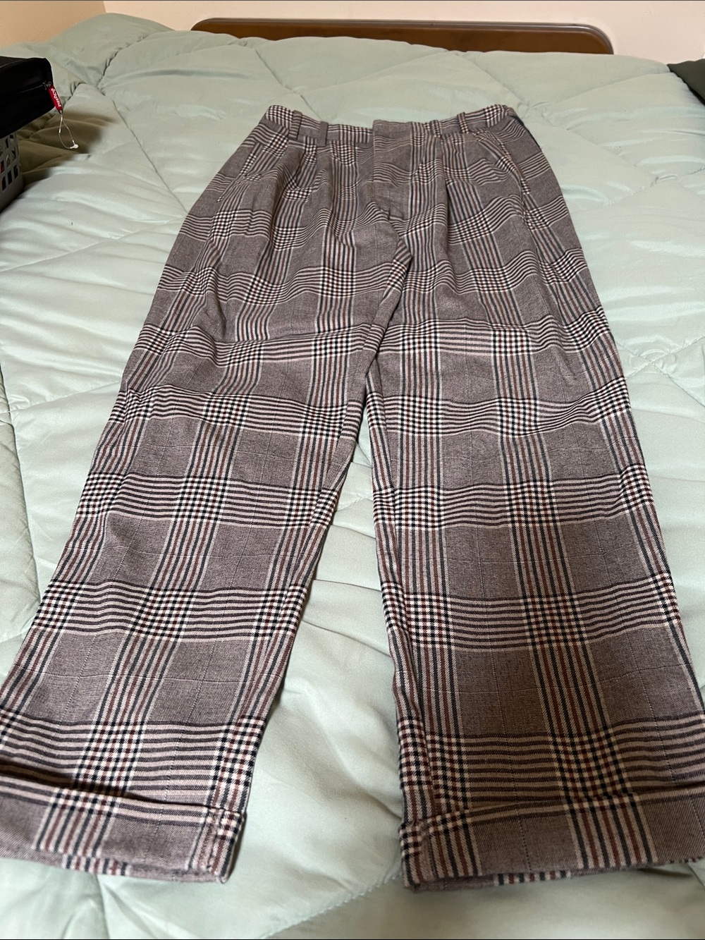 Urban Outfitters Plaid High Rise Pants